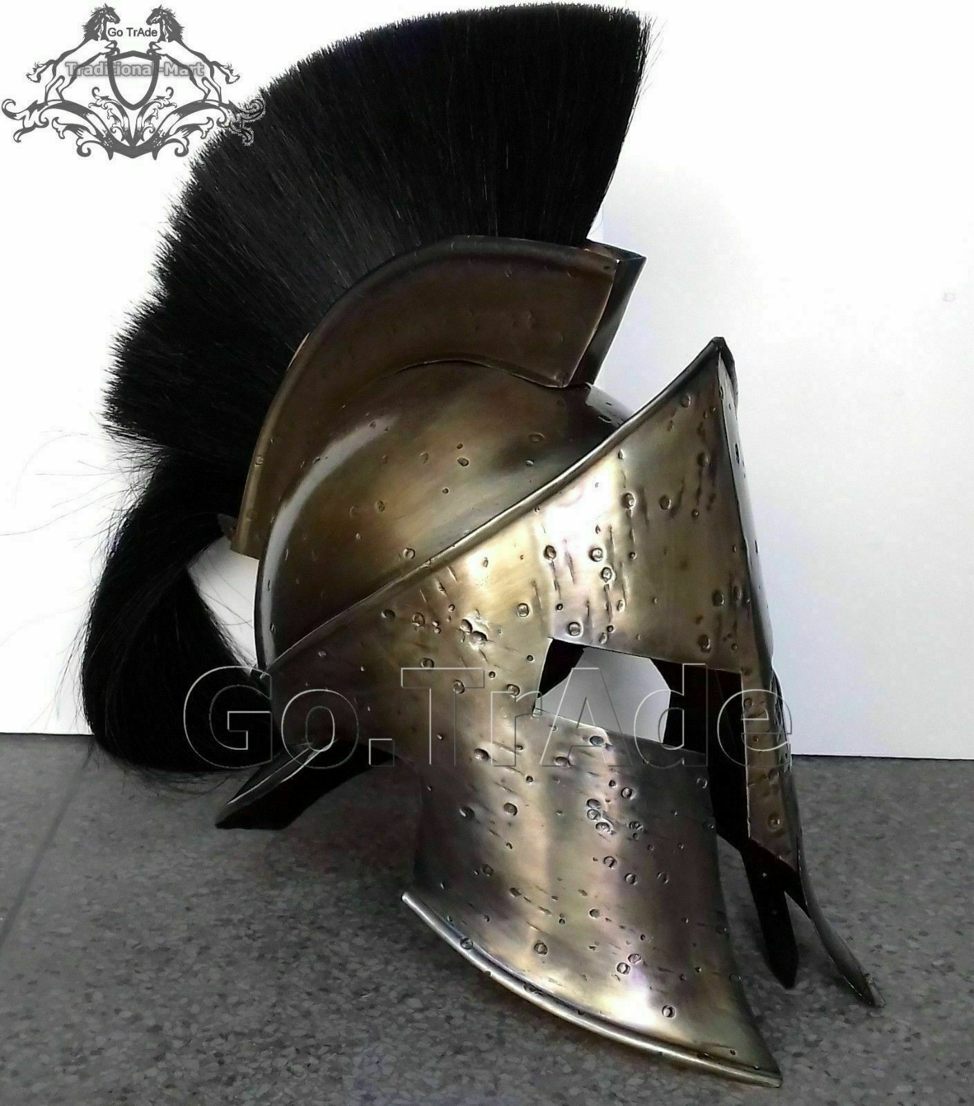 King Leonidas 300 Movie Spartan Medieval Roman Helmet Halloween Costume Helmet