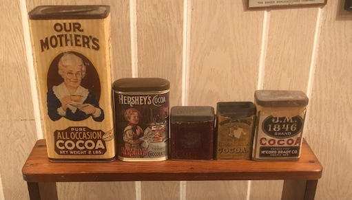 Vintage  Tin  Our Mother's Pure Occasion Cocoa,,J.M., Walter Baker lot