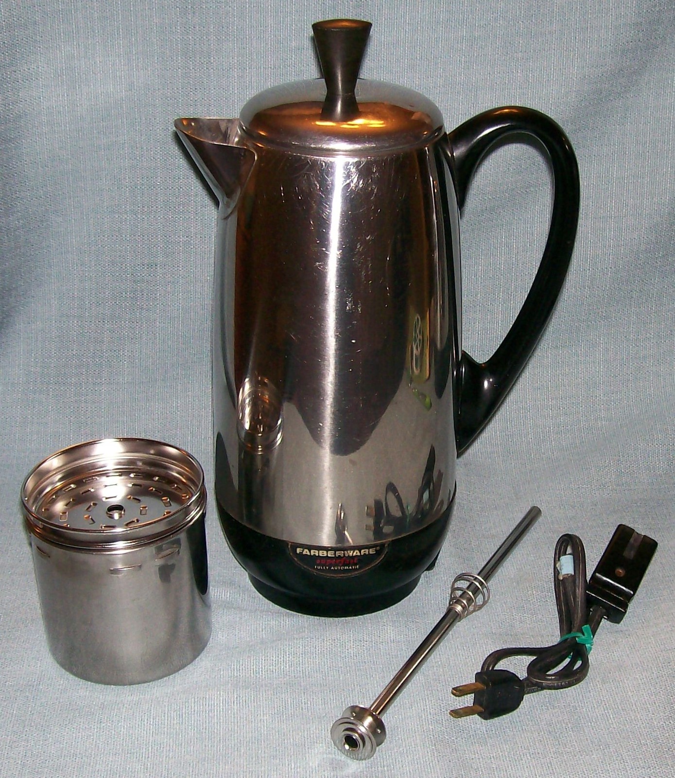 Vintg Farberware Superfast 12 Cup Percolator Coffee Pot 142 B Automatic