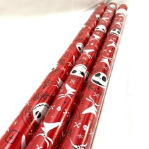 3 Rolls Disney The Nightmare Before Christmas Gift Wrap Wrapping Paper Jack - $43.65