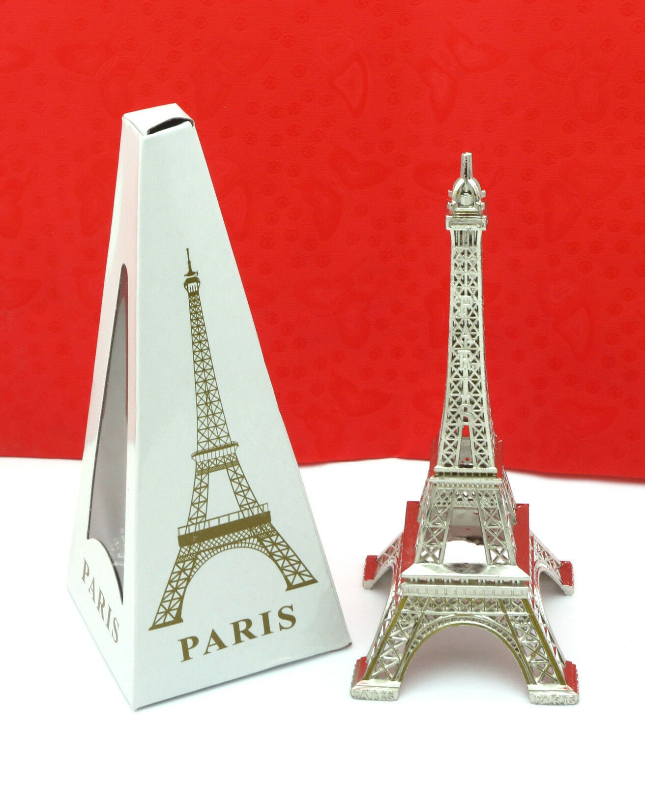 Silver Color Metal Eiffel Tower Paris Home Decoration Sculpture Figurine Other Home Décor