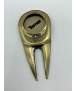 Vintage Turner Gold Brass Golf Divot Repair Tool Ball Marker Mobile Pro ... - $12.00