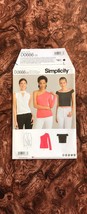 UNCUT Pattern Simplicity # 0666 - 3 Sexy Knit Tops - One Shoulder, Ring-Neck Sur - $4.00