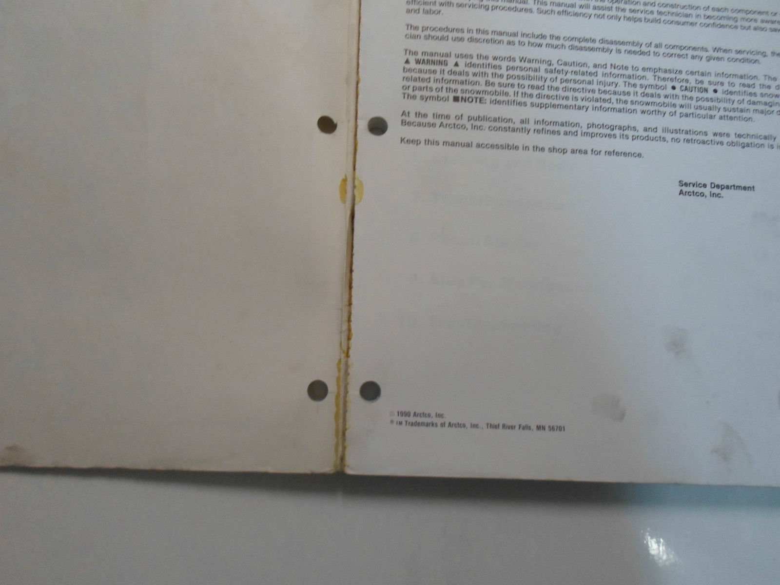 1991 Arctic Cat Wildcat 700 El Tigre EXT Service Repair Shop Manual 91 X