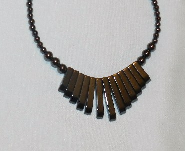 Black Hematite 18 inch Bib Style Necklace - Necklaces & Pendants