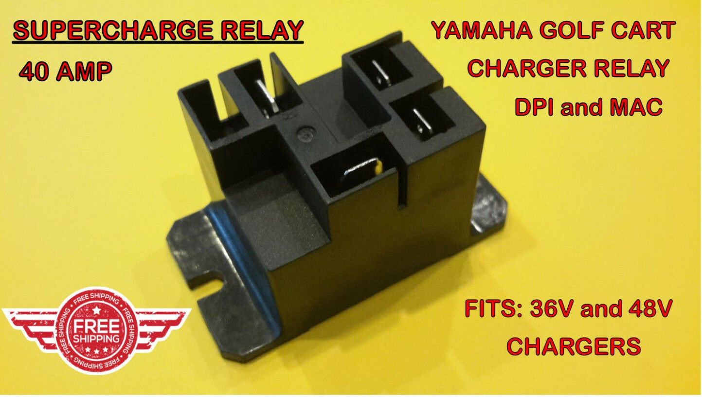 YAMAHA DPI MAC GOLF CART CHARGER SUPERCHARGE RELAY M1406500 GCAJU278