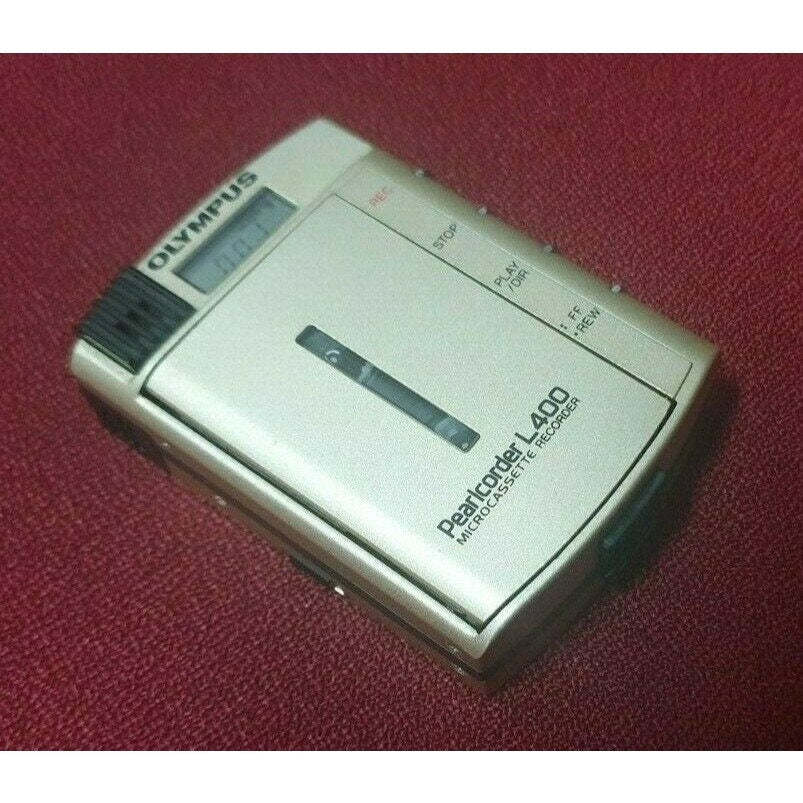 Olympus Pearlcorder L400 Ultra Compact Microcassette Recorder Player Digital Cameras 4016