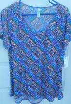 Lularoe Multi colored Geometric Classic T Shirt New Medium - $35.00