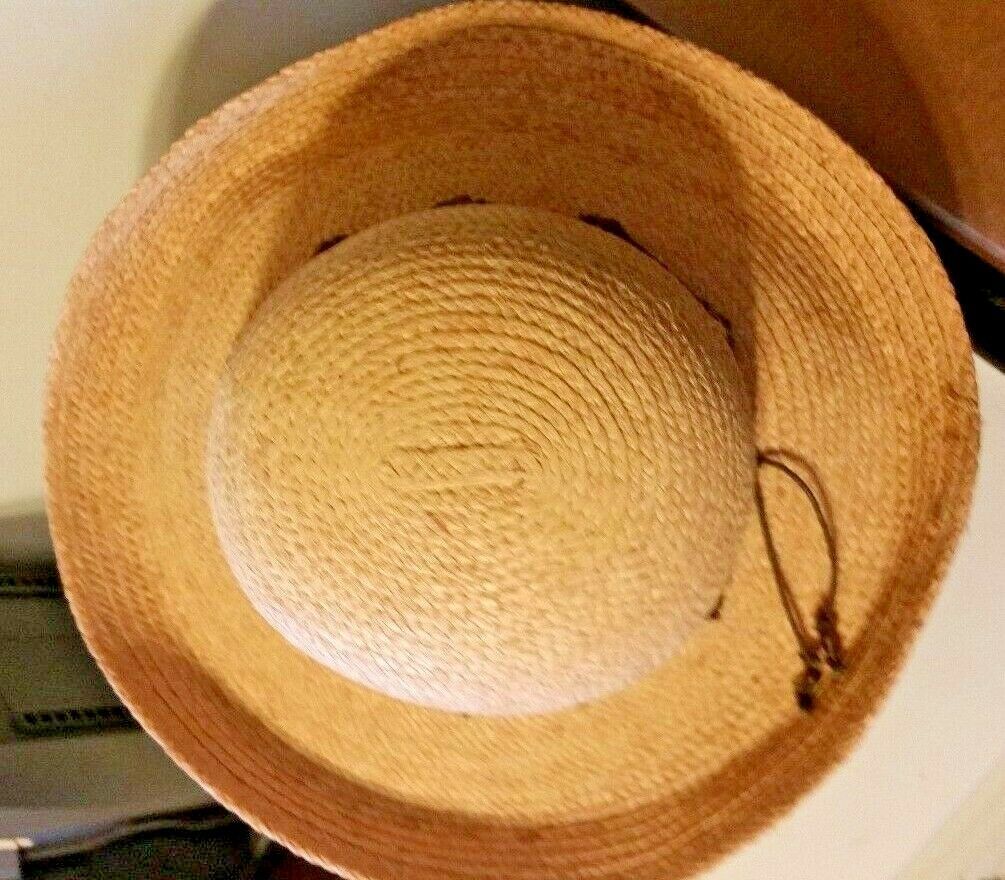 Eddie Bauer Women's Wide Brim 100 Natural Fibers Straw Sun Hat EST