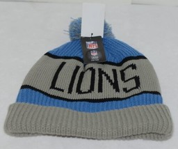 Forty Seven Brand NFL Licensed Detroit Lions Blue Black Gray Cuffed Winter Cap image 2