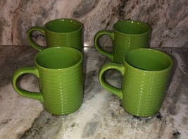 Royal Norfolk 4 1/2" Coffee Cups Mugs Set Of 4 Lime Green(New)SHIPS N 24HR RARE - $49.38