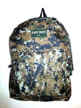 Backpack  School Pack Bag Digital Camo Hiking Camp Camping Green ACU  New - $16.99