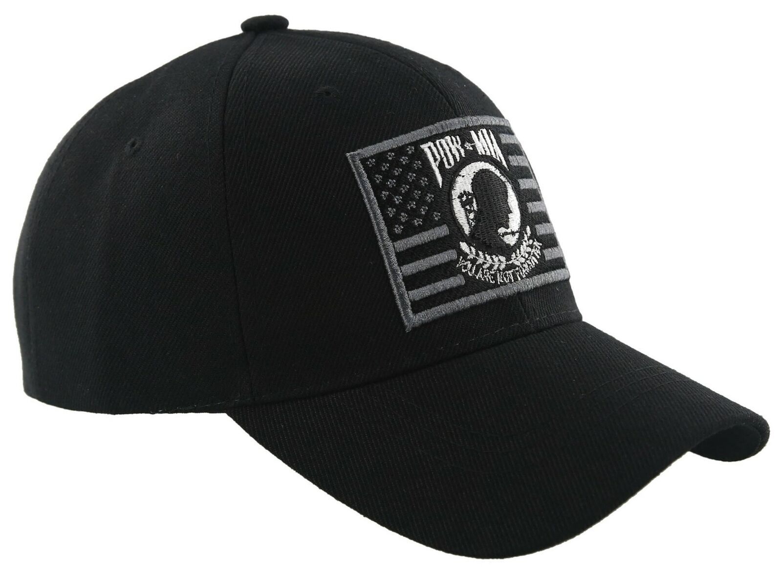 NEW! POW MIA BLACK USA FLAG CAP HAT BLACK - Men's Hats