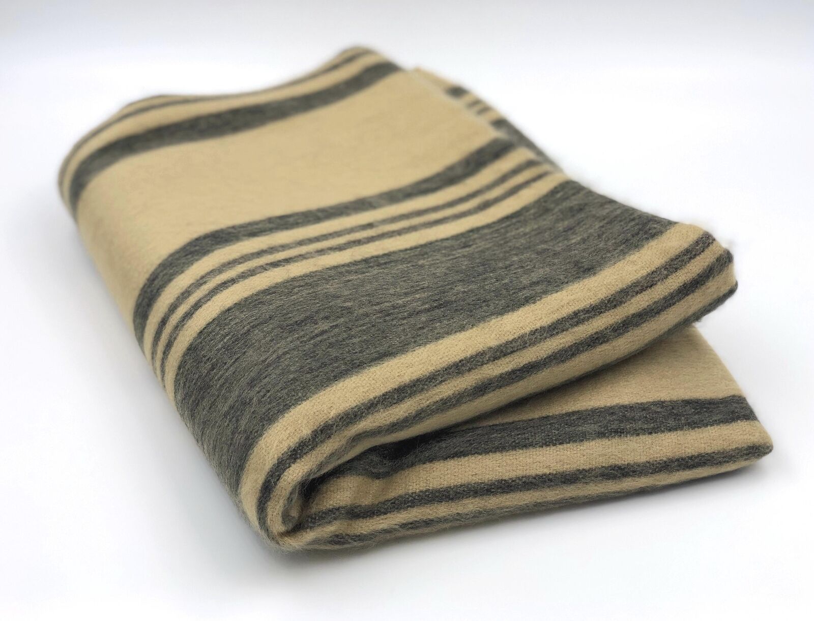 SOFT & WARM STRIPED ALPACA LLAMA WOOL BLANKET PLAID THROW QUEEN BED