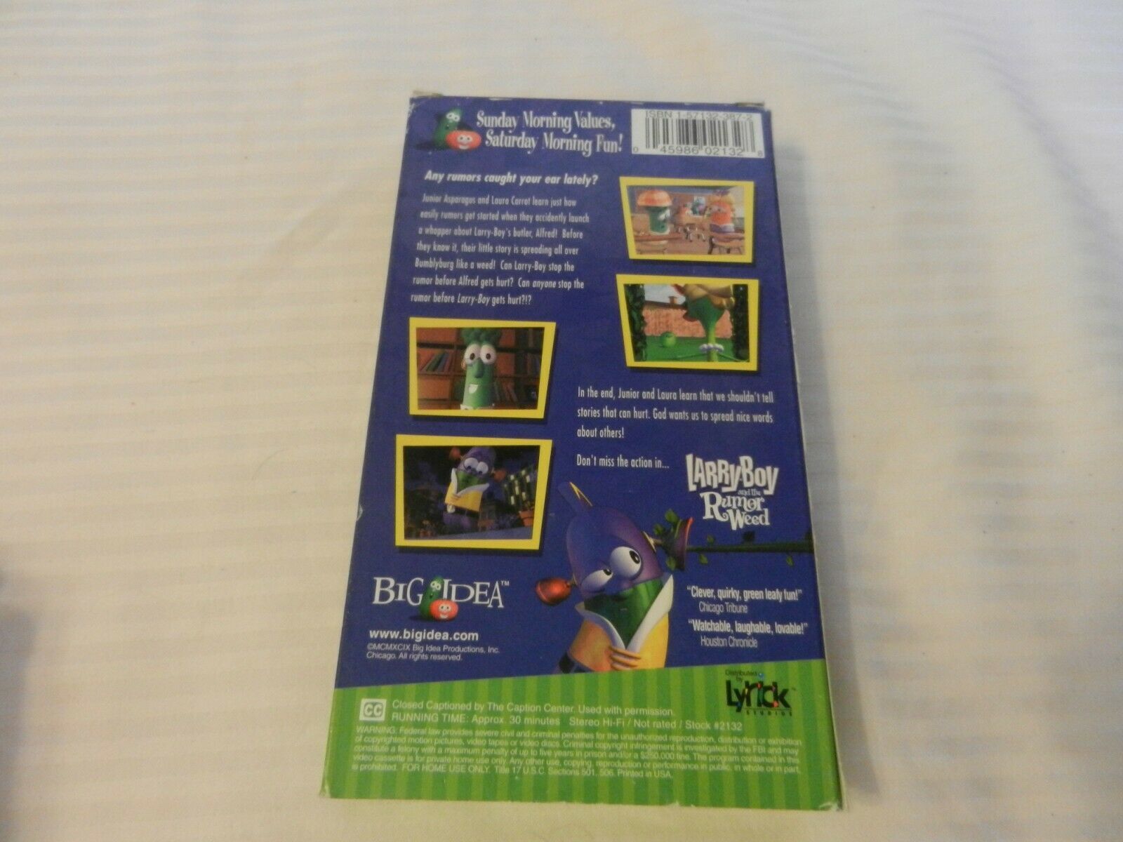 VeggieTales - Larryboy the Rumor Weed (VHS, 2000) - VHS Tapes