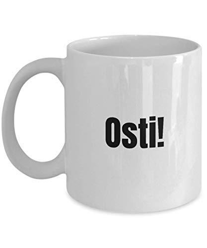 Osti Mug Quebec Swear in French Expression Funny Gift Idea for Novelty Gag Coffe