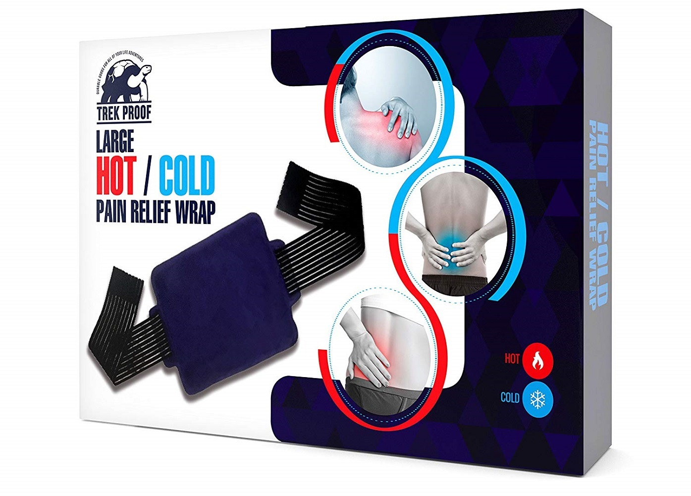 Ice Pack with Strap (Large) Hot and Cold Therapy Reusable (Large with