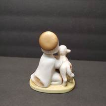 HOMCO Holy Child with Lamb vintage figurine, Made in Taiwan, 1980s Porcelain image 3