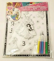 Disney Princes Color Your Own 3D Sticker Poster