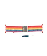 Watch Band Stretch Knit Rainbow 42mm Fits Apple Watch Adjustable New - $7.69
