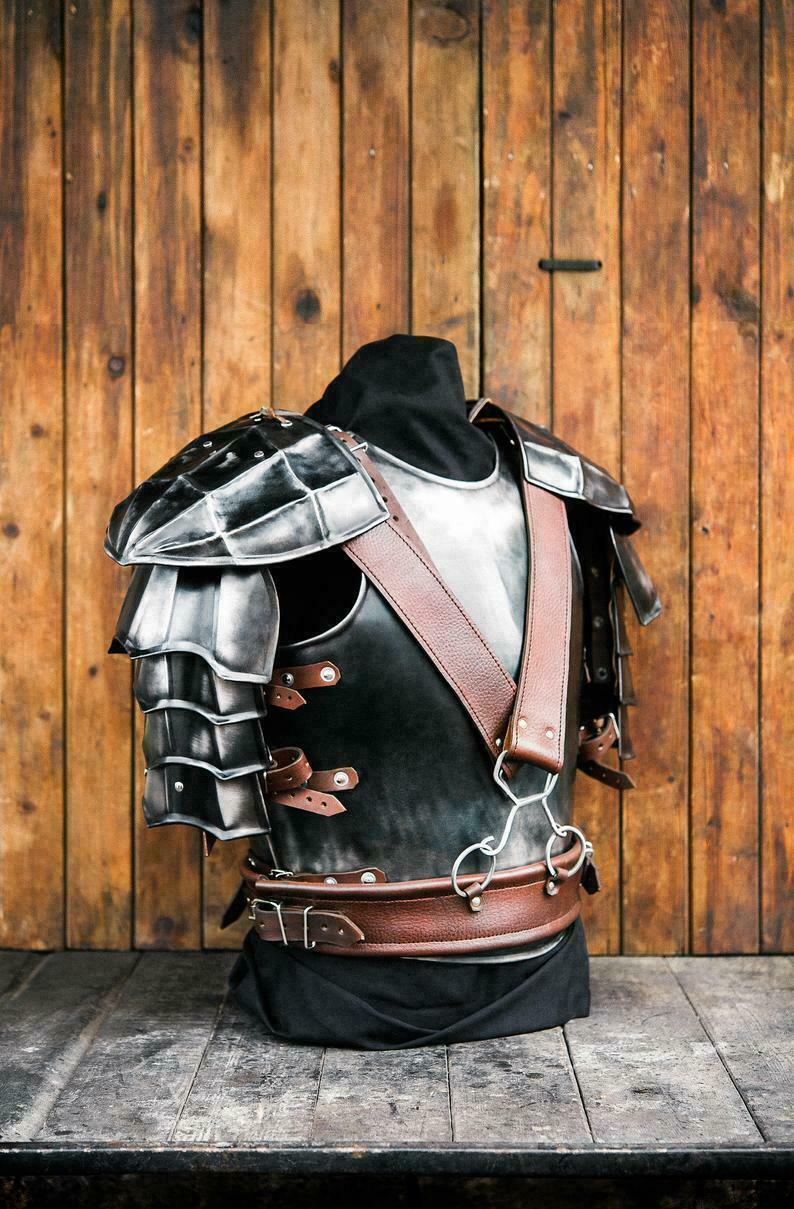 Medieval Guts Berserk Full Suit Of Armor Larp Cuirass Pauldrons Bracers ...