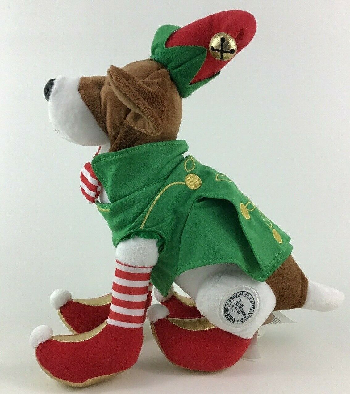 Disney Santa Buddies Eddy Elf Christmas Puppy Dog 12" Plush Stuffed Toy