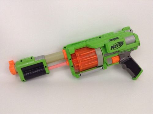 Fury Fire Pump-Action Revolver Nerf Gun (Green Team) Dart Tag w/ 10 ...