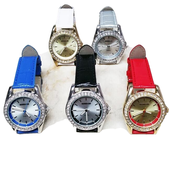 Manhattan by Croton Ladies Quartz Watch Set of 5 or Single Colors available