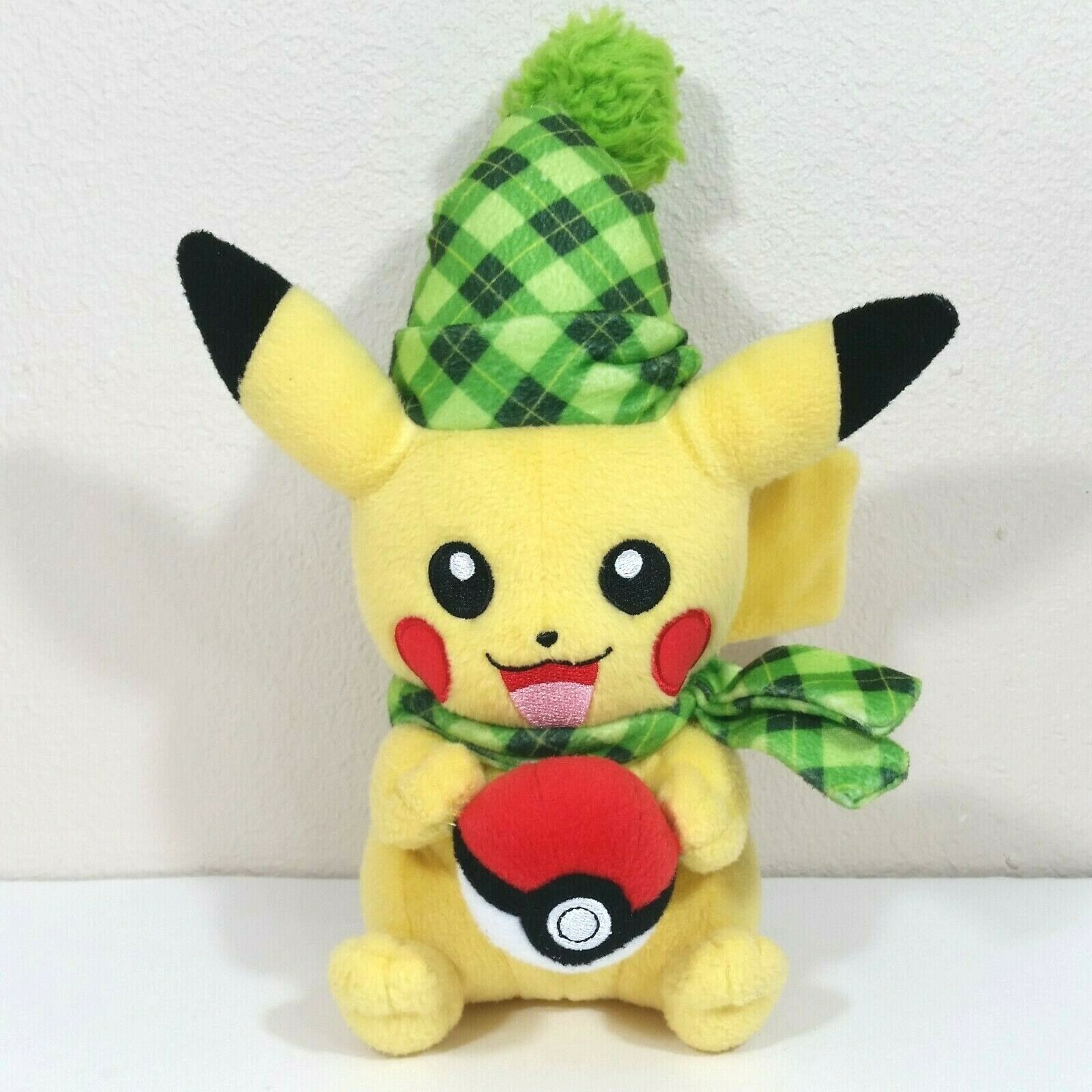 pikachu with green hat