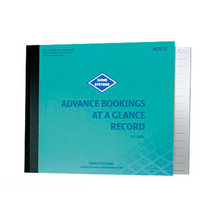 Zions Advance Bookings at a Glance Record - 15 Line - $77.69