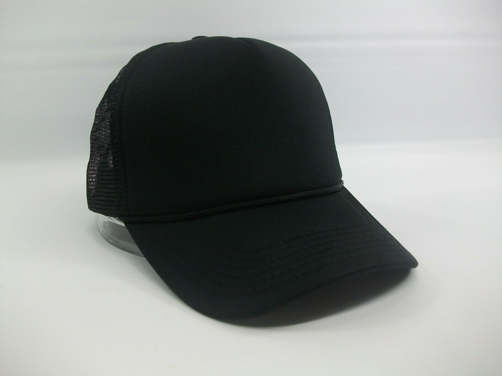 Download Plain Blank Hat Black Snapback Trucker Cap - Hats