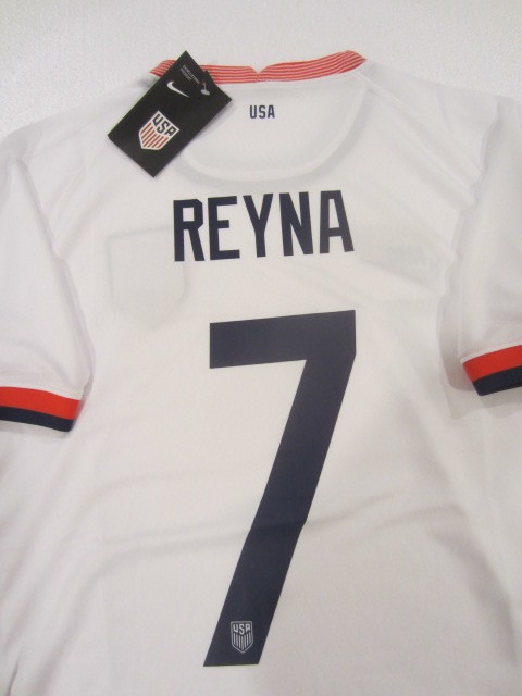 NIKE GIOVANNI REYNA #7 USA 2020 2021 USMNT WHITE HOME MENS ...