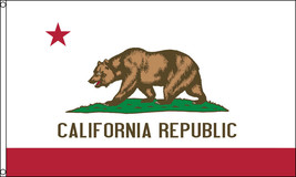 2x3 California Republic Super Poly Premium Quality Flag 2'x3' Banner Grommets- - $9.24