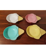 Vintage Current Four Piece Ice Cream Dish Set Made In Taiwan - $29.65