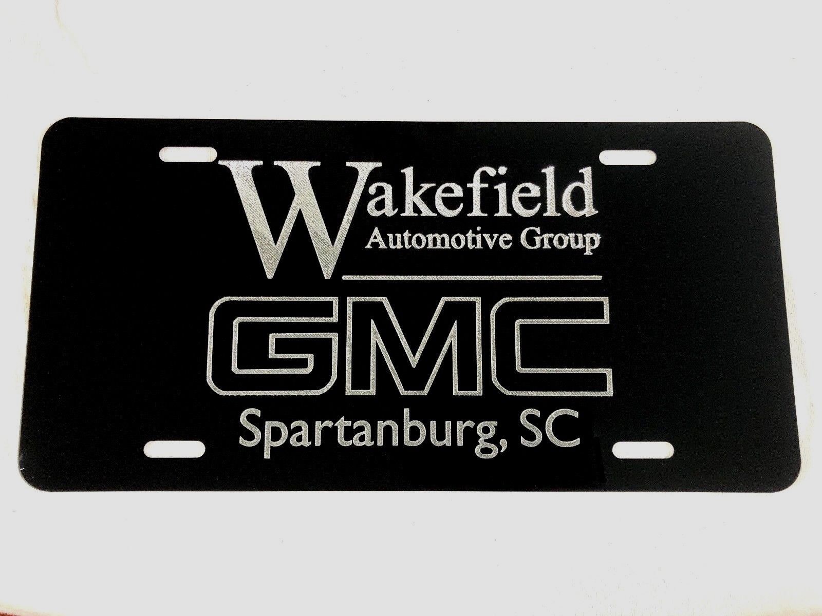 Custom Dealership Logo Diamond Etched on Aluminum License Plate Qty. 25