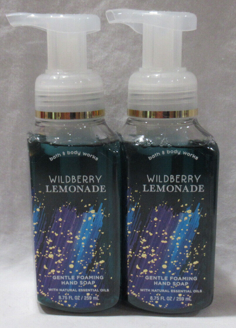 Bath & Body Works Gentle Foaming Hand Soap Lot Set of 2 WILDBERRY