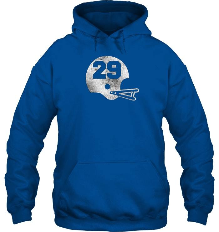 Vintage Football Jersey Number 29 Hoodie Player Number - Sweatshirts ...