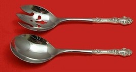 Violet by Wallace Sterling Silver Salad Serving Set Pierced Custom Made 10 1/2" - $147.51