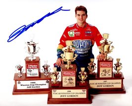 Autographed Jeff Gordon #24 Du Pont Racing 3X Nascar Winston Cup Champion (Trophy - $112.50