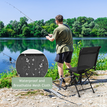 Foldable 360-Degree Swivel Hunting Chair with Iron Frame for All-Weather Outdoor image 1