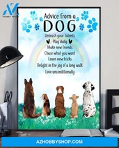 Advice From A Dog Canvas Painting - $49.99