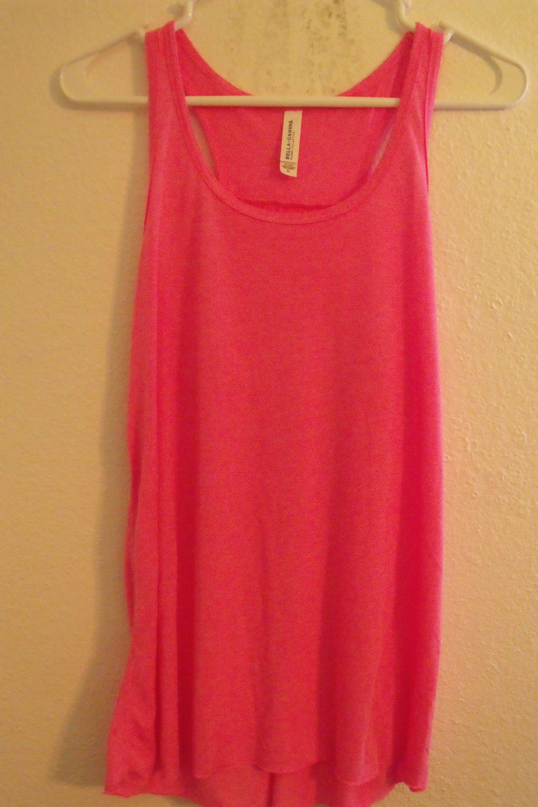 Womens Bella Canvas New Pink Flowing Racer Back Tank Top Size XS S M L XL