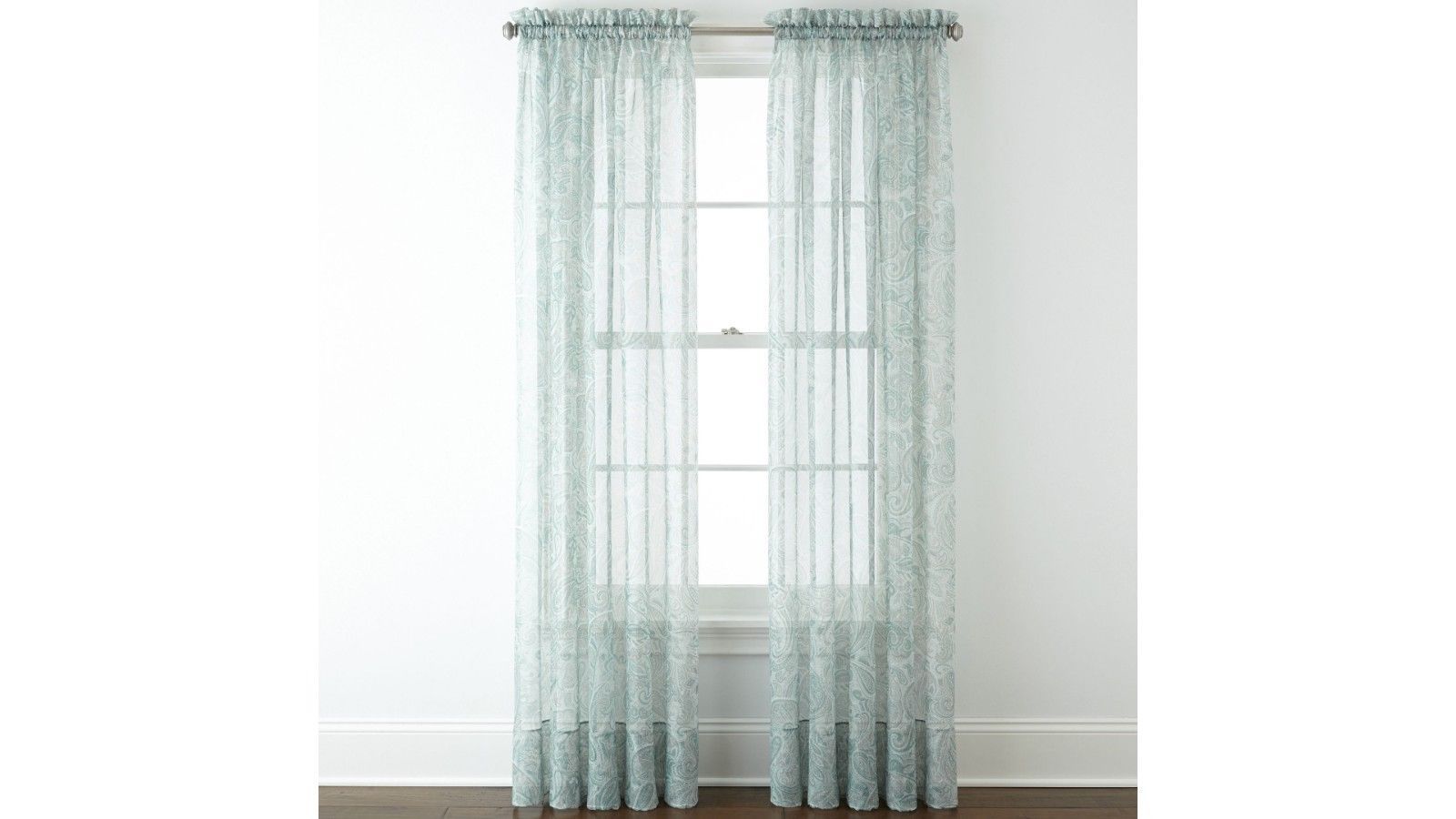 *Liz Claiborne® Lisette RodPocket Sheer Window Curtain Panel 60"X108