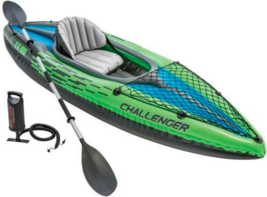 New Intex 68305EP Challenger K1 Inflatable Kayak with Oar Hand Pump - $199.75
