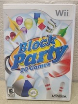 Block Party Nintendo Wii 2008 Video Game - Complete with Manual