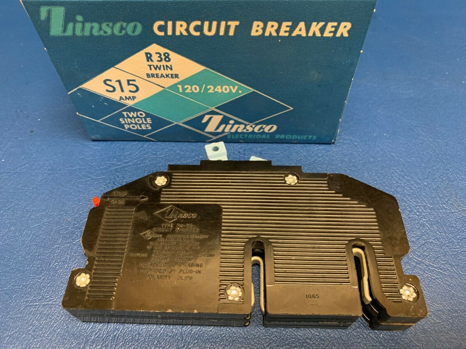 NEW IN BOX ZINSCO 15 Amp 3/4" R38 BREAKER TWIN GTE Sylvania Red Tab Everything Else