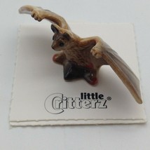 Pulse Brown Bat  Figurine Realistic Miniature Porcelain - $13.57