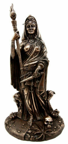 Ebros Greek Goddess Witchcraft Necromancy Hekate Hecate W/ She Dogs Figurine