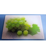 Kitchen Glass, Cutting Board, 12&quot; x 8&quot; Rectangle, WET GRAPES by Sweet Home - $8.90