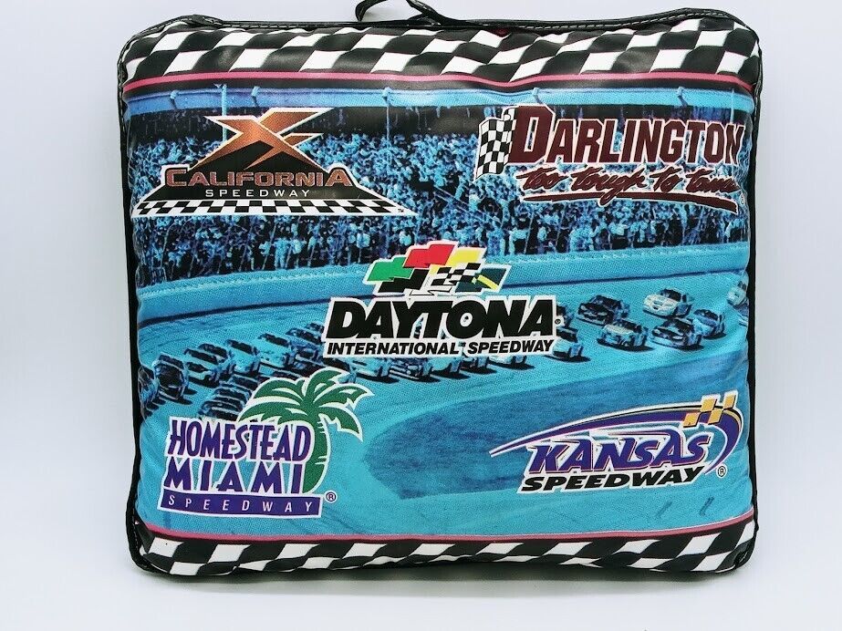 Vintage NASCAR Stadium Seat Cushion Multiple Raceways RacingNASCAR